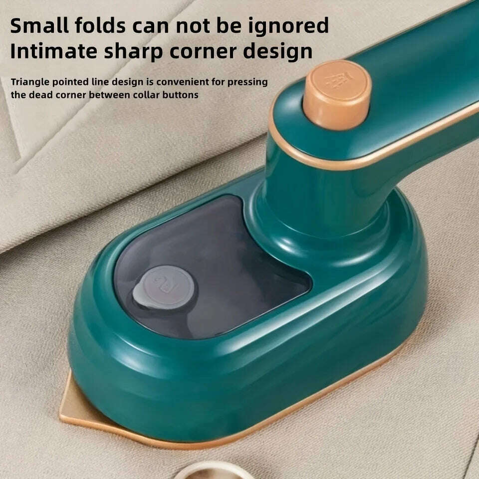 KIMLUD, compact handheld steam iron -180 ° rotation, foldable design - convenient for travel and quick makeup repair - ultimate clothing, KIMLUD Womens Clothes