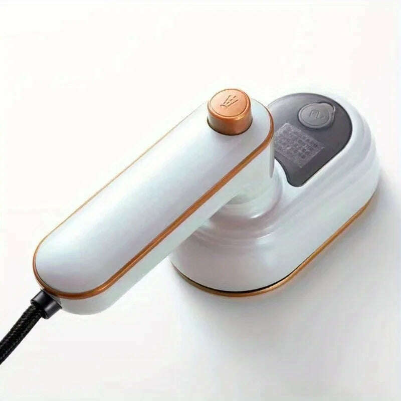 KIMLUD, compact handheld steam iron -180 ° rotation, foldable design - convenient for travel and quick makeup repair - ultimate clothing, white / us, KIMLUD APPAREL - Womens Clothes