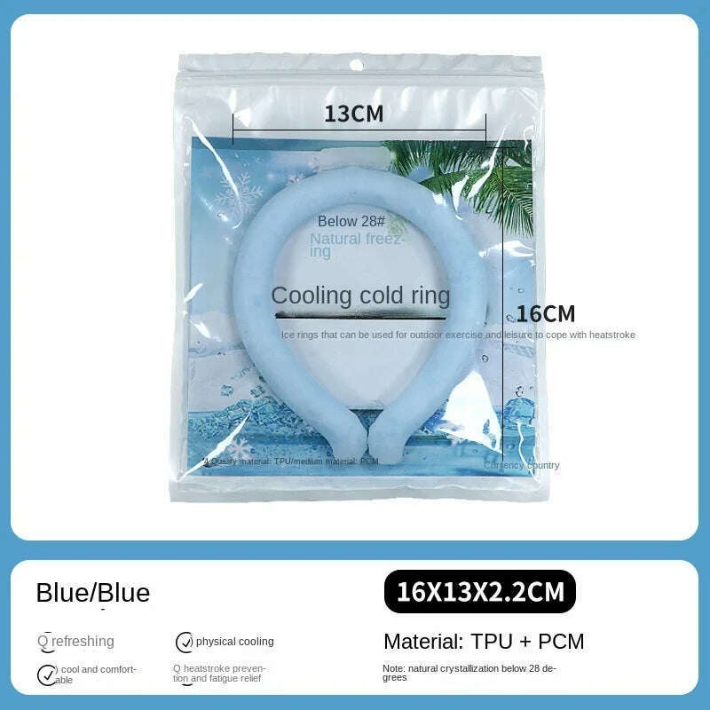 KIMLUD, Cooling Neck Ring for Cooling Heat, Quick Cooling, Essential Cooling Ring for Summer Outdoor Sports Fast Cooling Expert, Blue, KIMLUD APPAREL - Womens Clothes