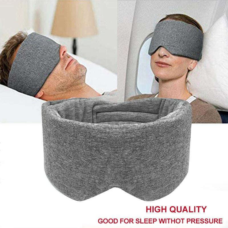 Cotton Silk Sleep Mask Blindfold Eye Cover Eye Patch Women Men Soft Portable Blindfold Travel Eyepatch Sleeping Eye Mask - KIMLUD