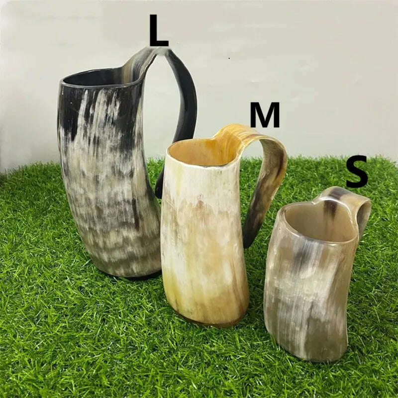 KIMLUD, Cow Horn Beer Cup Cow Horn Water Cup Cow Horn Wine Cup Cow Horn Wine Bowl Crafts Decoration Dropshipping, black / CHINA / S 200ml, KIMLUD APPAREL - Womens Clothes
