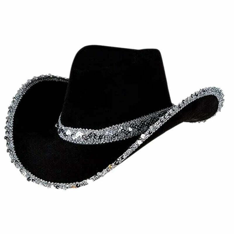 Cowboy Hat Caps for Men Country Women's Hat Faux Leather Sunhat Wild Brim Panama Hat Visor Hats Sombrero De Vaquero Occidental - KIMLUD