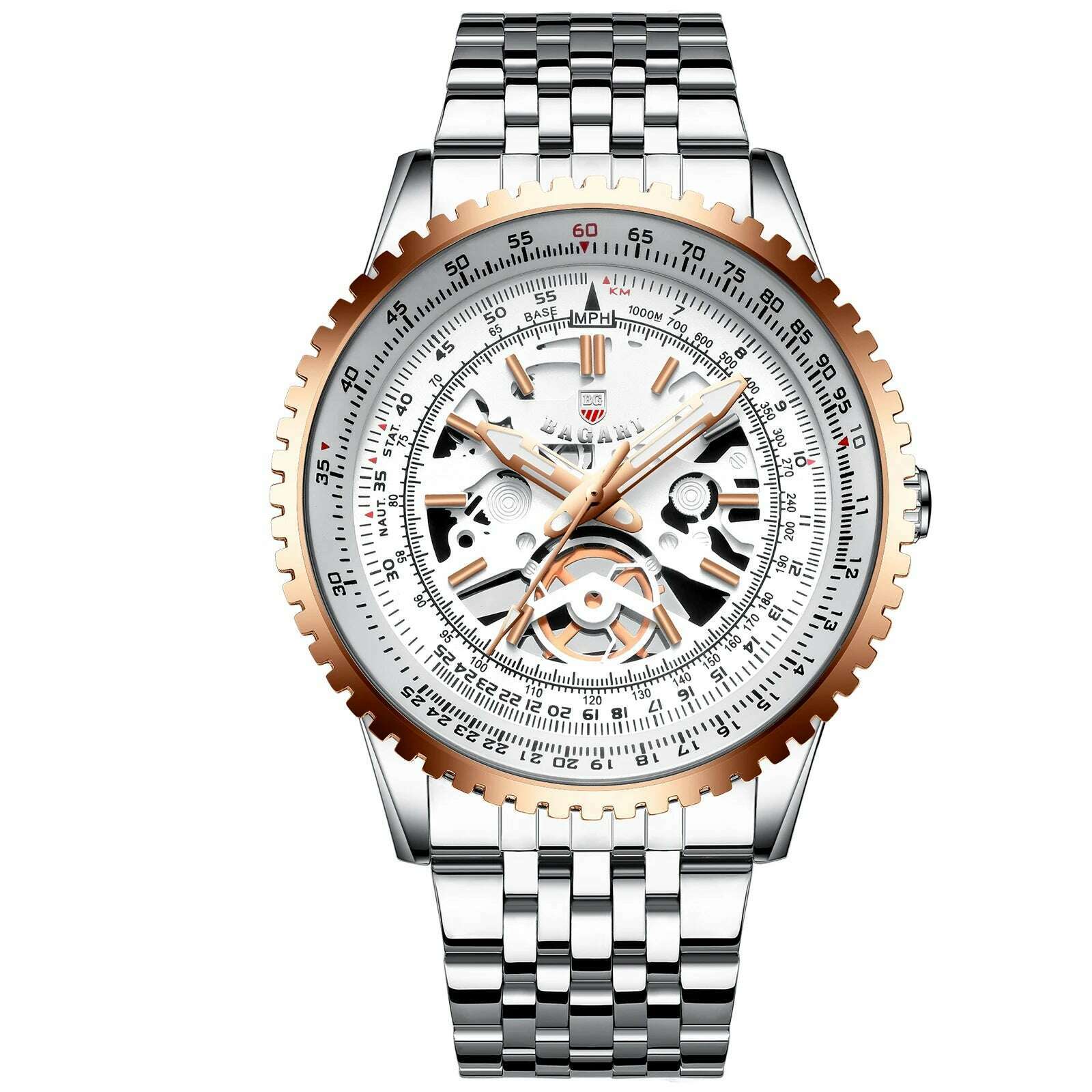 Creative Gear Watch Men Luxury Stainless Steel Clock Fashion Waterproof Business Sport Quartz WristWatch Male Relogio Masculine - KIMLUD