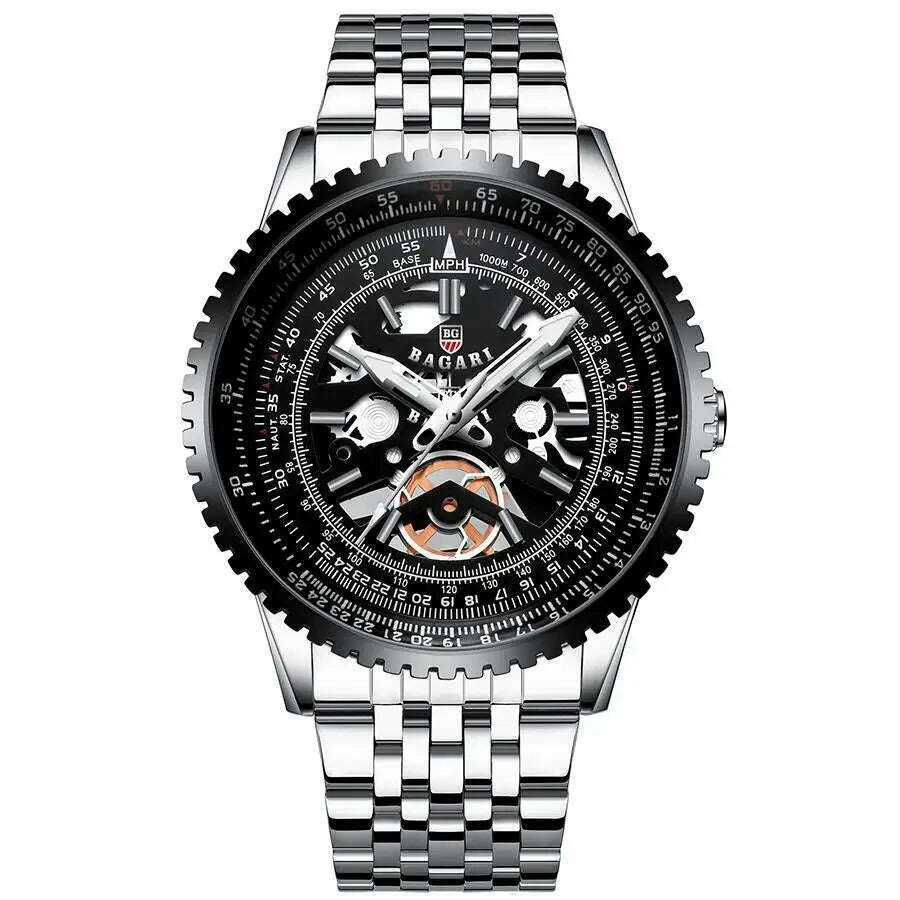 Creative Gear Watch Men Luxury Stainless Steel Clock Fashion Waterproof Business Sport Quartz WristWatch Male Relogio Masculine - KIMLUD
