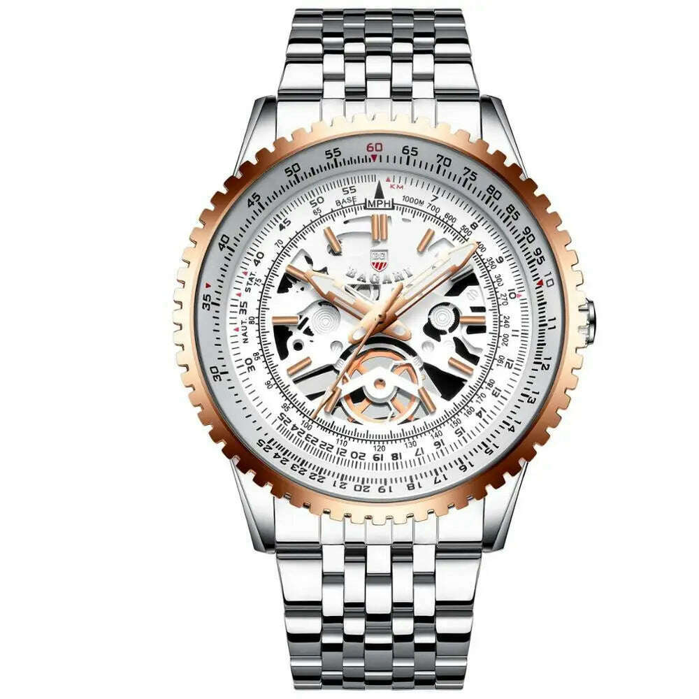 Creative Gear Watch Men Luxury Stainless Steel Clock Fashion Waterproof Business Sport Quartz WristWatch Male Relogio Masculine - KIMLUD