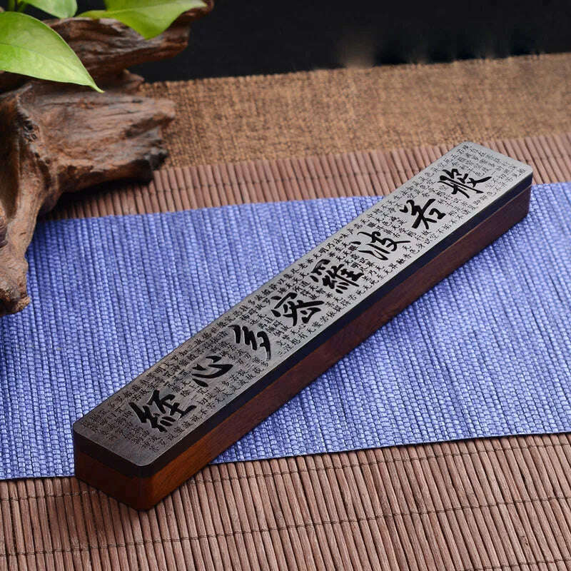 KIMLUD, Creative Retro Black Home Office Wooden Incense Holder Incense Burner Traditional Chinese Type Wood Handmade Carving Censer Box, 4, KIMLUD Womens Clothes