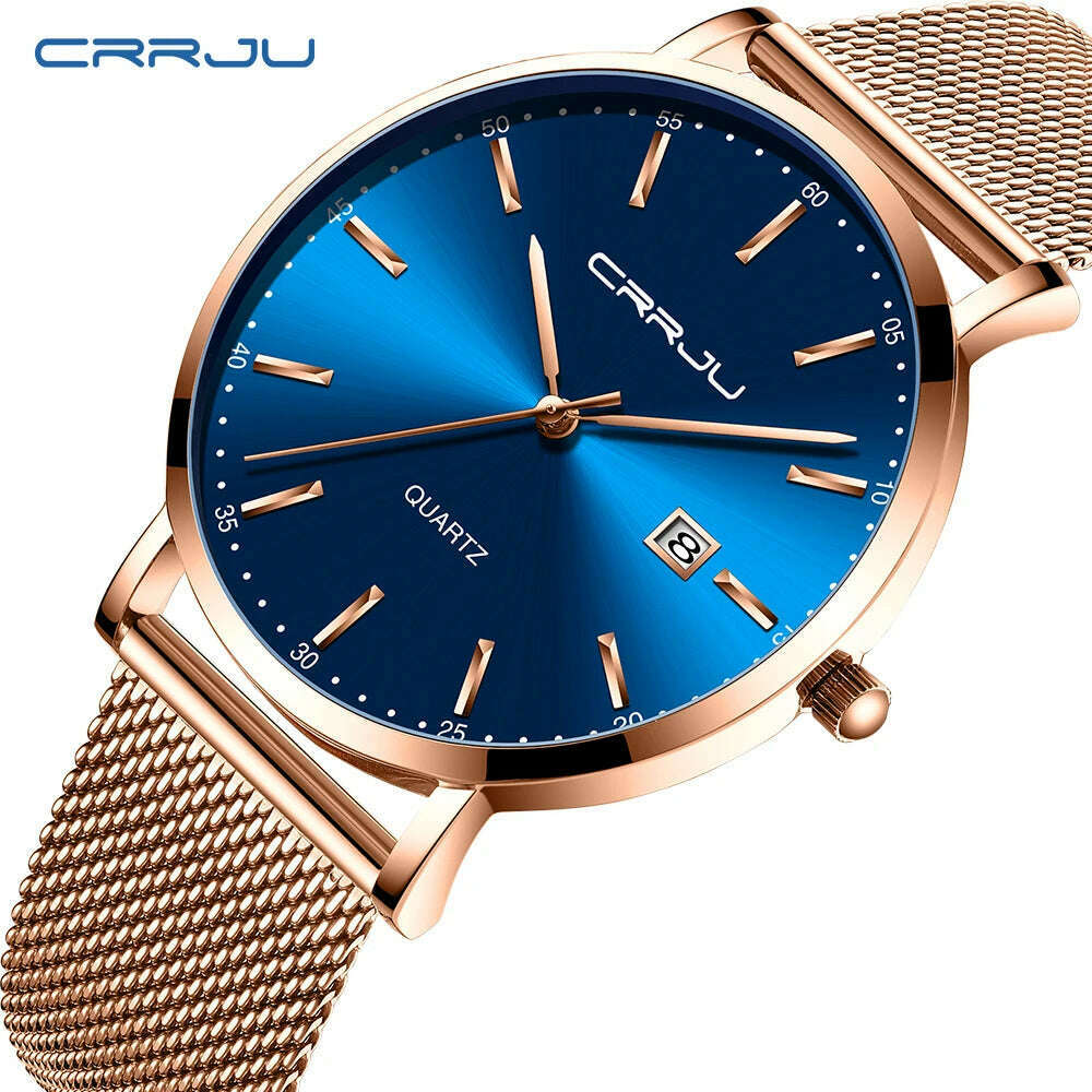 KIMLUD, CRRJU Luxury Fashion Woman Bracelet Watch Women Casual Waterproof Quartz Ladies Dress Watches Gift lover Clock relogio feminino, KIMLUD Womens Clothes