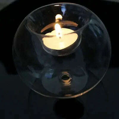 Crystal Glass Candle Holder Romantic Wedding Bar Party Home Decor Candlestick New - KIMLUD