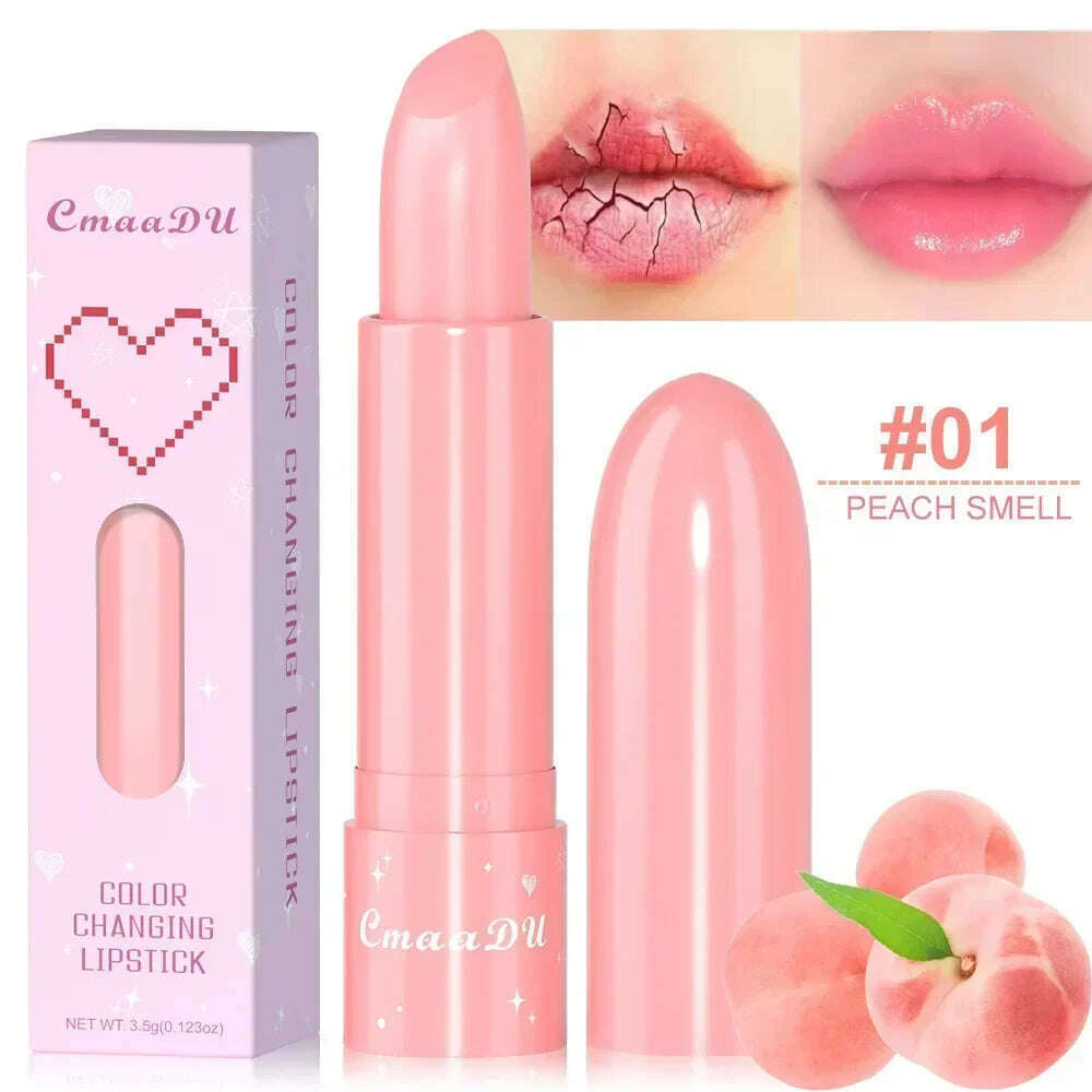 Crystal Jelly Fruit Lip Balm Lasting Moisturizing Hydrating Anti-drying Lipsticks Reducing Lip Lines Natural Lips Care Cosmetics, 01, KIMLUD Women's Clothes
