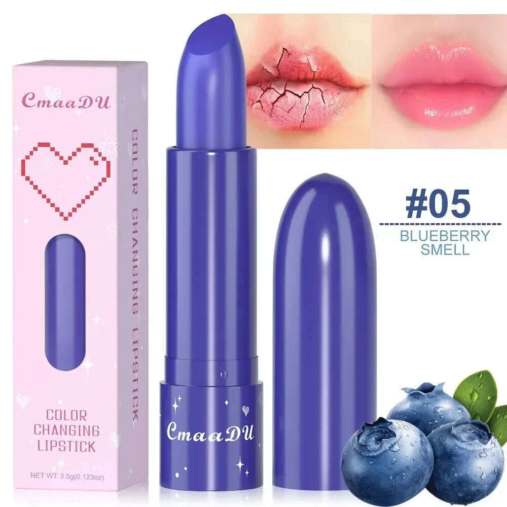 Crystal Jelly Fruit Lip Balm Lasting Moisturizing Hydrating Anti-drying Lipsticks Reducing Lip Lines Natural Lips Care Cosmetics, 05, KIMLUD Women's Clothes
