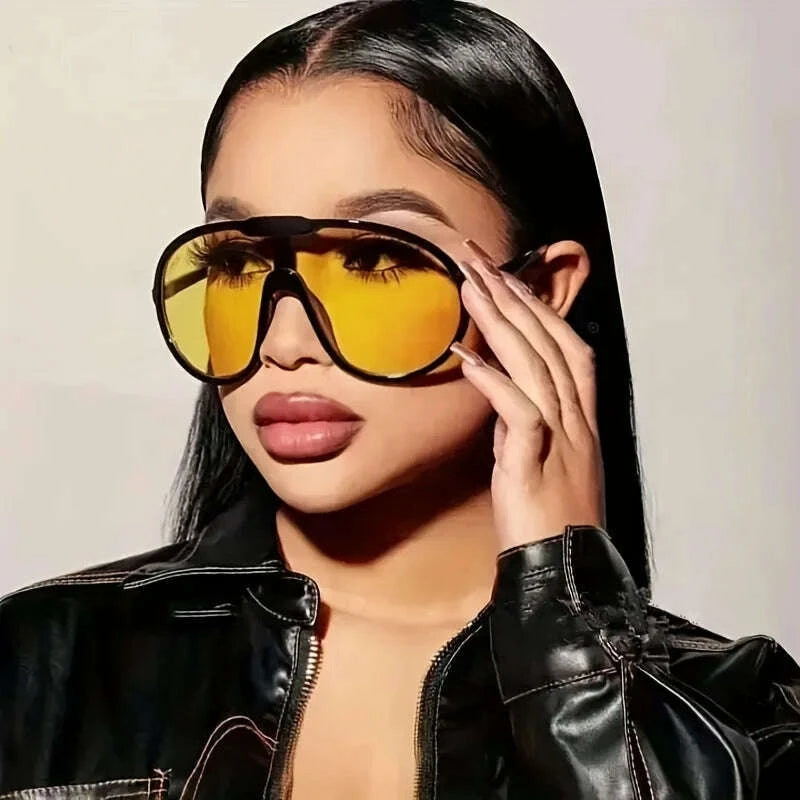 Cycling Sunglasses Oversized Square PC Lenses Gradient | KIMLUD