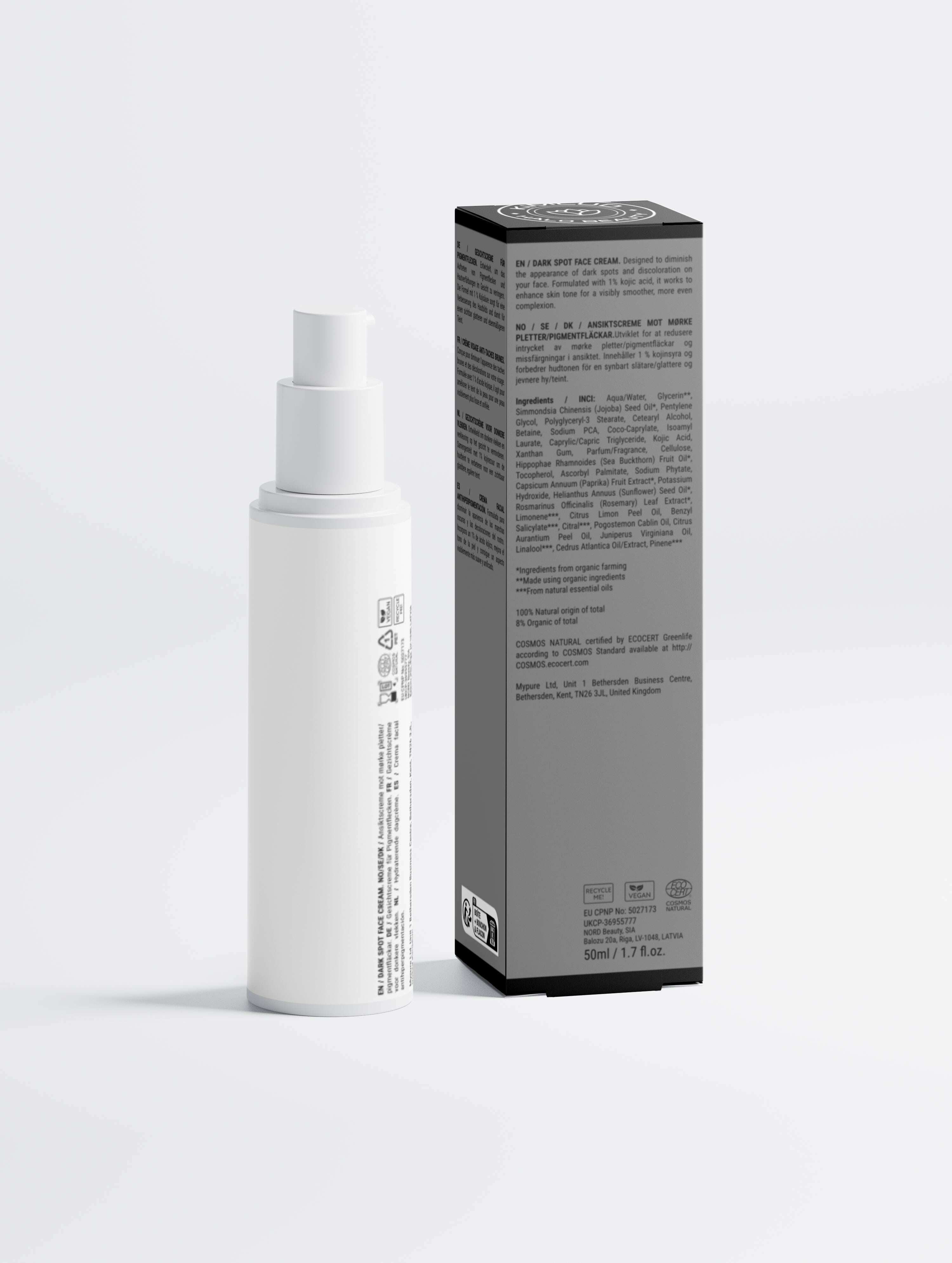 Dark Spot Face Cream with Kojic Acid