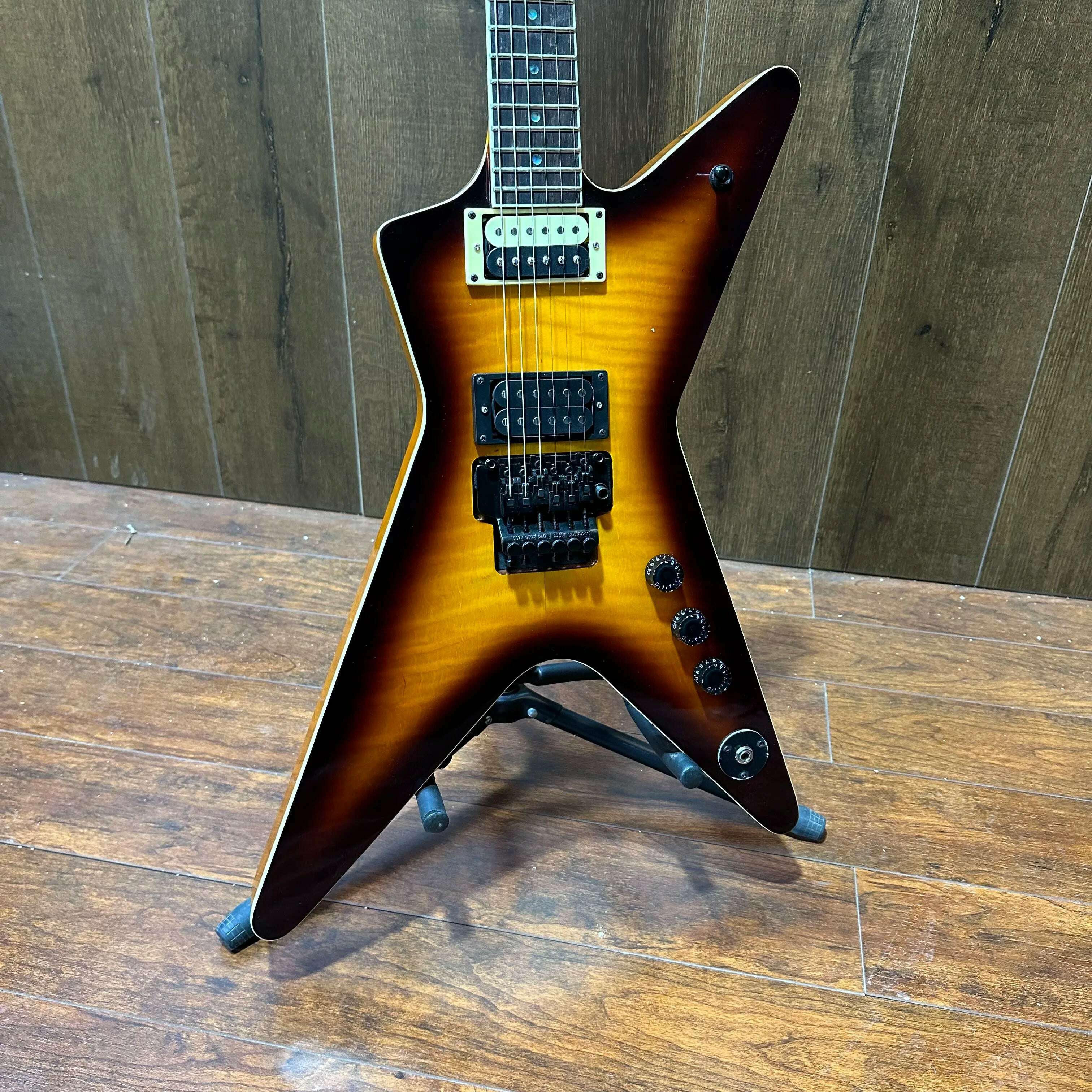 KIMLUD, Dean Dimebag "Far Beyond Drivin" ML Electric Guitar Flame maple top Hot Sale, 40 inches, KIMLUD APPAREL - Womens Clothes