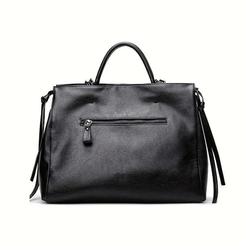KIMLUD, Designer Women's Handbag Luxury Crocodile Pattern Handbag Chain Women's Shoulder Bag Black Business Tote Bag, KIMLUD Womens Clothes
