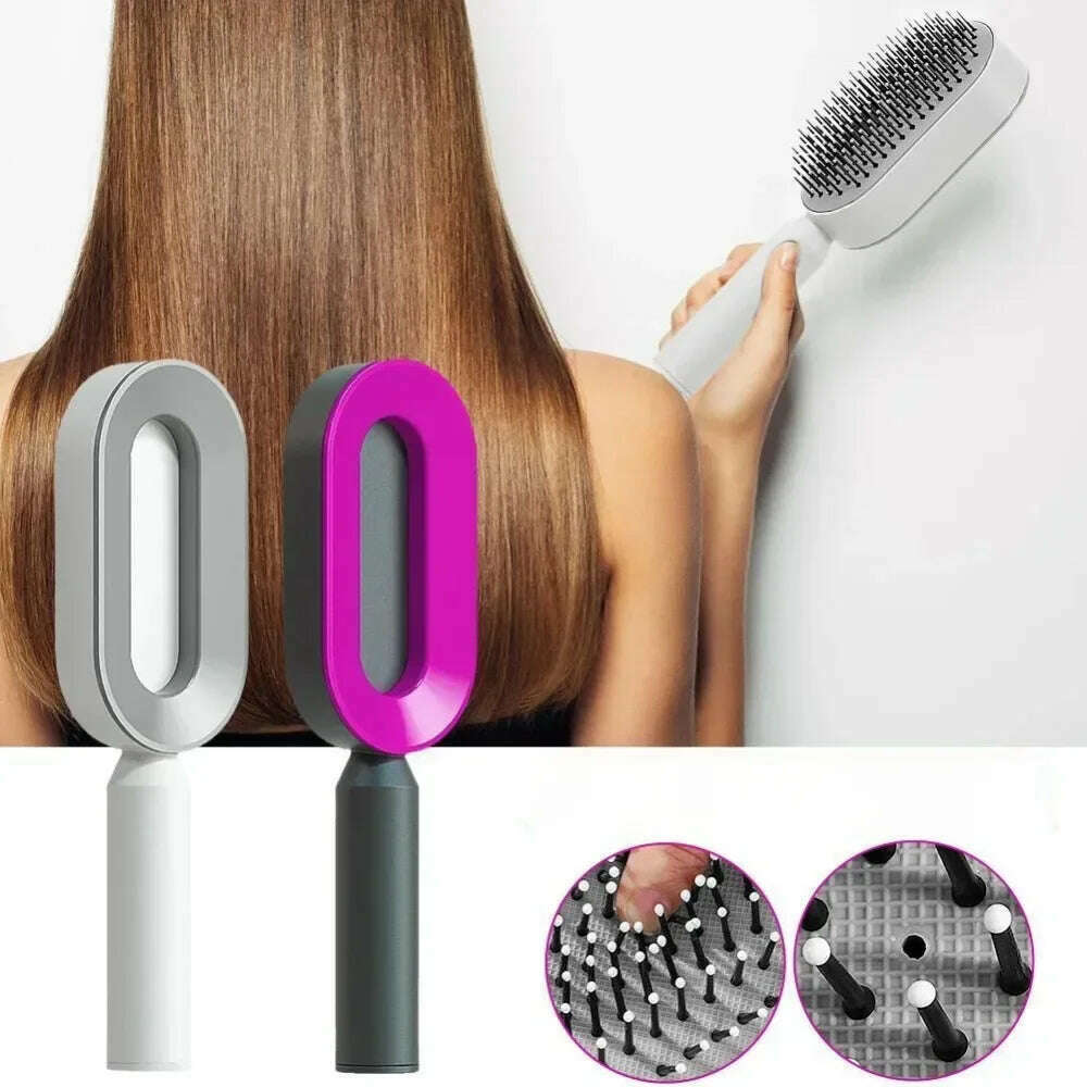 KIMLUD, Detangling Hair Brush Scalp Massager Massage Brush 3D Air Cushion Tangled Hair Comb Curly Combs Barber Salon Hair Styling Tools, KIMLUD Womens Clothes
