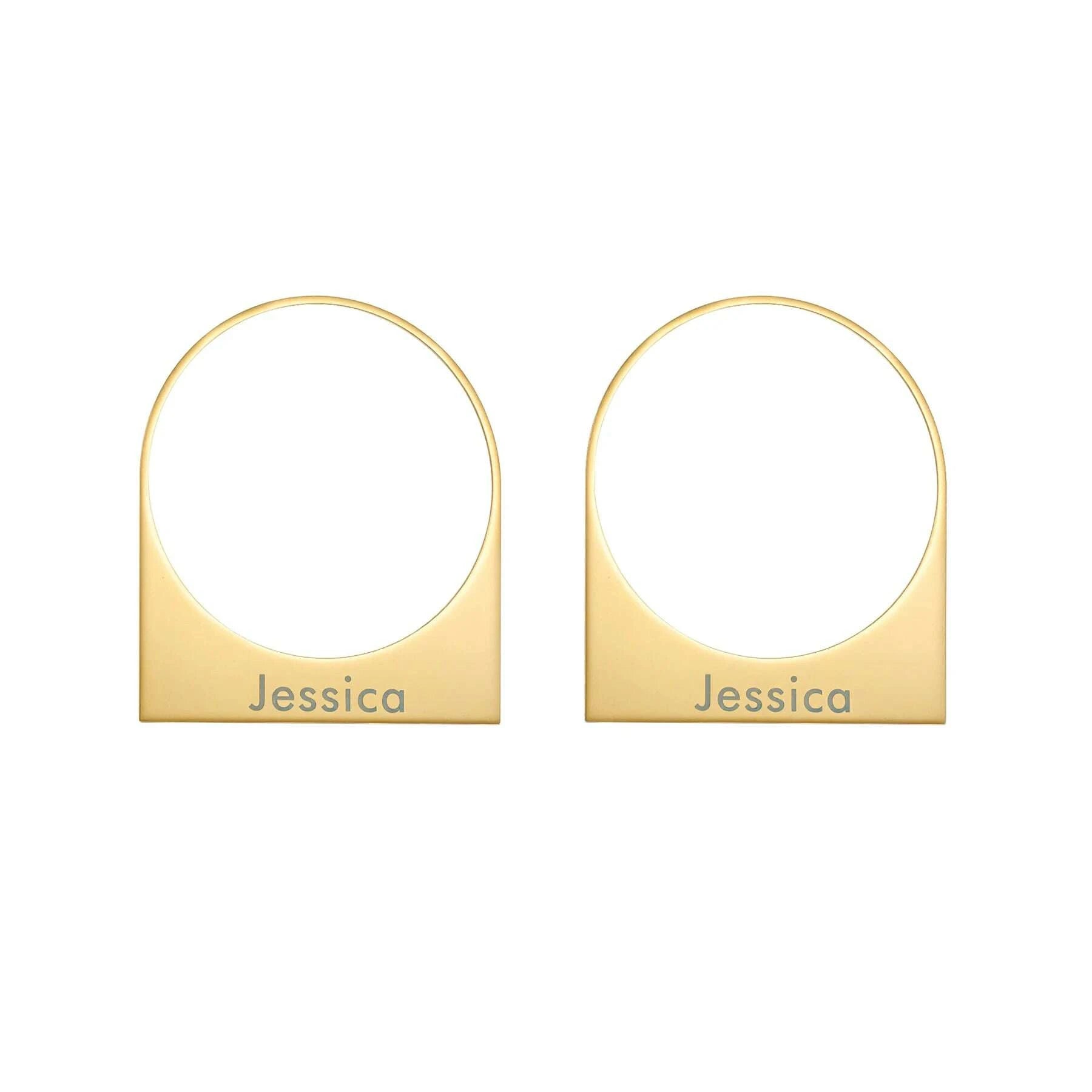Diamon Custom Name African Large Hoop Earring Gold Color Stainless Steel Earrings Middle East Dubai Women Jewelry Handmade Gift