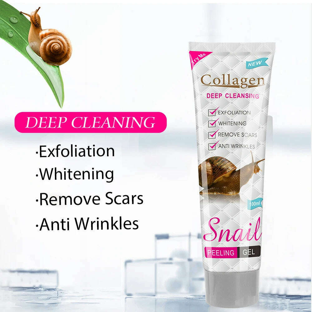 KIMLUD, Disaar Snail Collagen Facial Care Kit Whiten Cleansing Repair Set Face Cleanser Face Serum Eye Cream Essence Brighten Skincare, KIMLUD Womens Clothes