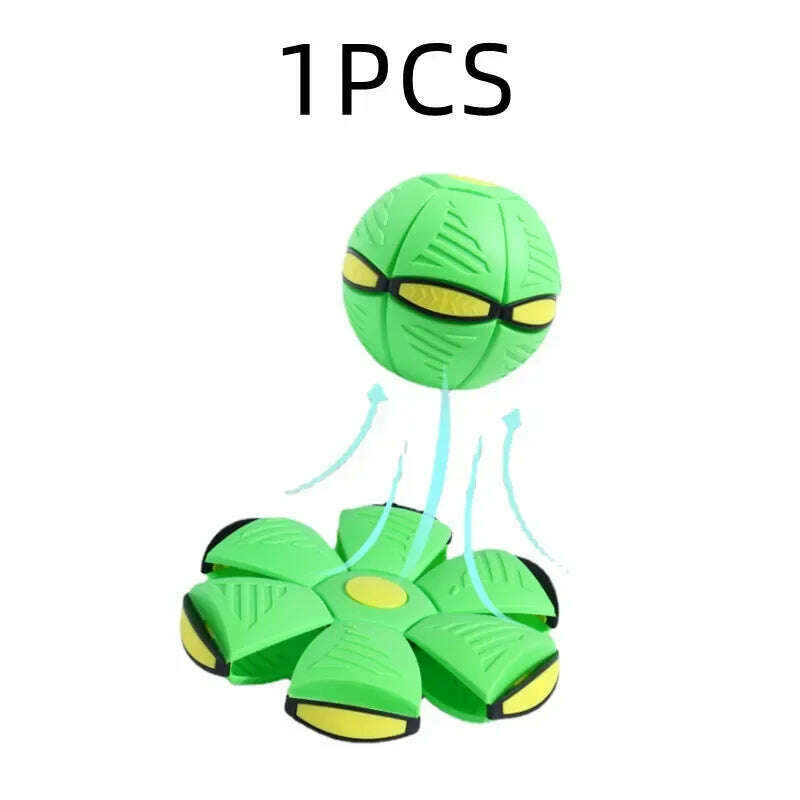 Dog Toys Magic Funny Pet Toy Flying Saucer Outdoor Dog Training Toy Pelota Perro Dogs Accessoires Futurism Saucer Ball - KIMLUD