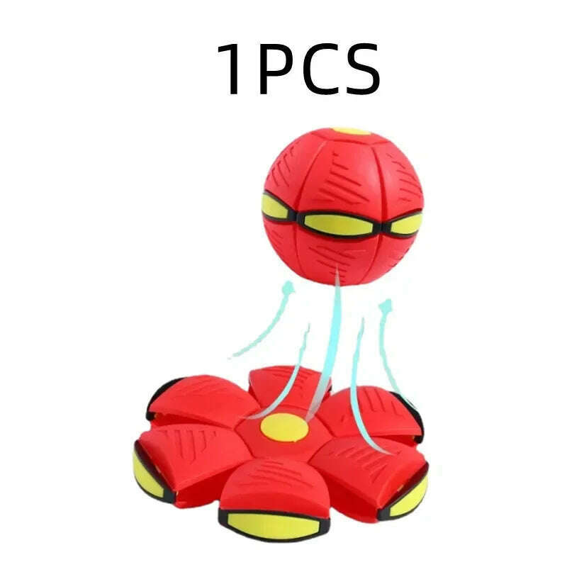 Dog Toys Magic Funny Pet Toy Flying Saucer Outdoor Dog Training Toy Pelota Perro Dogs Accessoires Futurism Saucer Ball - KIMLUD