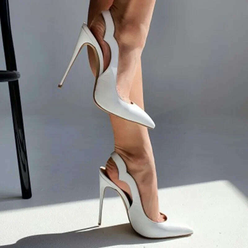 KIMLUD, Doris Fanny  High Heels Shallow Pointed stiletto Pumps for women Luxury design Wedding party shoes, KIMLUD Womens Clothes