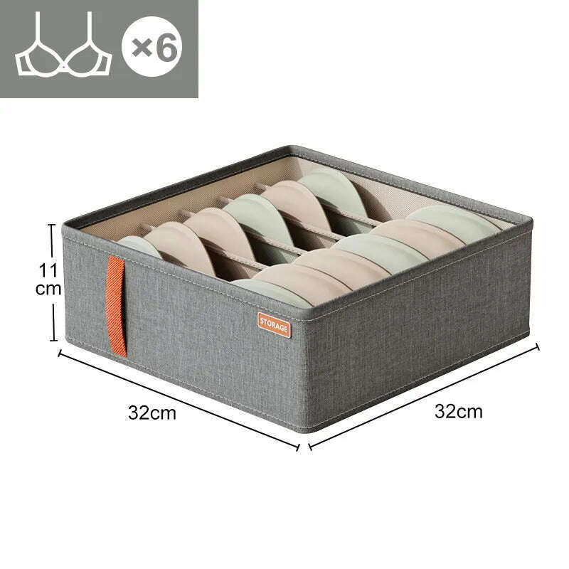 KIMLUD, Double Row Clothes Organizer Boxes Bedroom Cabinets Drawers Organizer For Underwear Socks Pants Storage Box Wardrobe Organizer, KIMLUD Womens Clothes