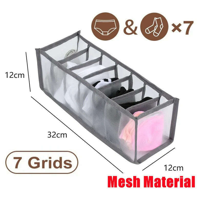 KIMLUD, Double Row Clothes Organizer Boxes Bedroom Cabinets Drawers Organizer For Underwear Socks Pants Storage Box Wardrobe Organizer, KIMLUD Womens Clothes