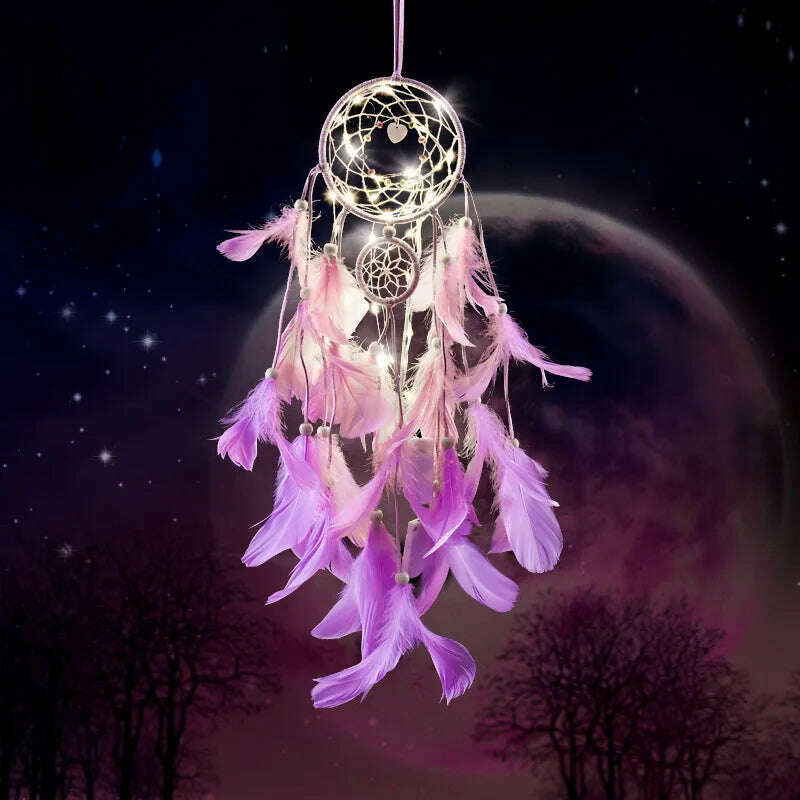 Dream Catcher Bedroom Decoration Wind Chime Pendant Bedside Decoration Mori Pendant Dream Bell Pendant Bedroom Decor - KIMLUD