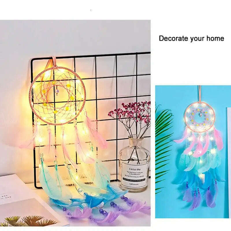 KIMLUD, dream catcher decor for home nordic decoration home kids room decoration wind chimes dream catchers hanging dreamcatcher new, KIMLUD Womens Clothes
