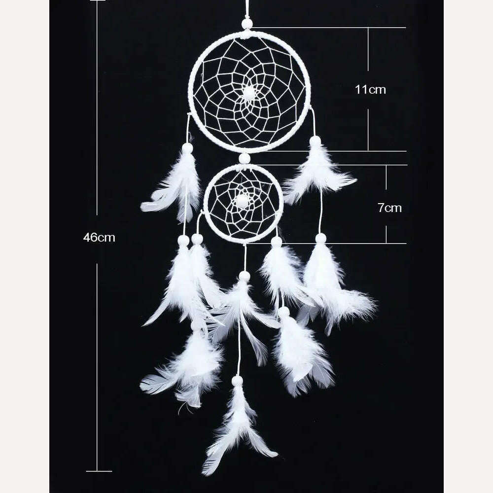 KIMLUD, Dream Catcher Room Decor Feather Weaving Catching Up The Dream Angle Dreamcatcher Wind Chimes Indian Style Religious Mascot, KIMLUD Womens Clothes