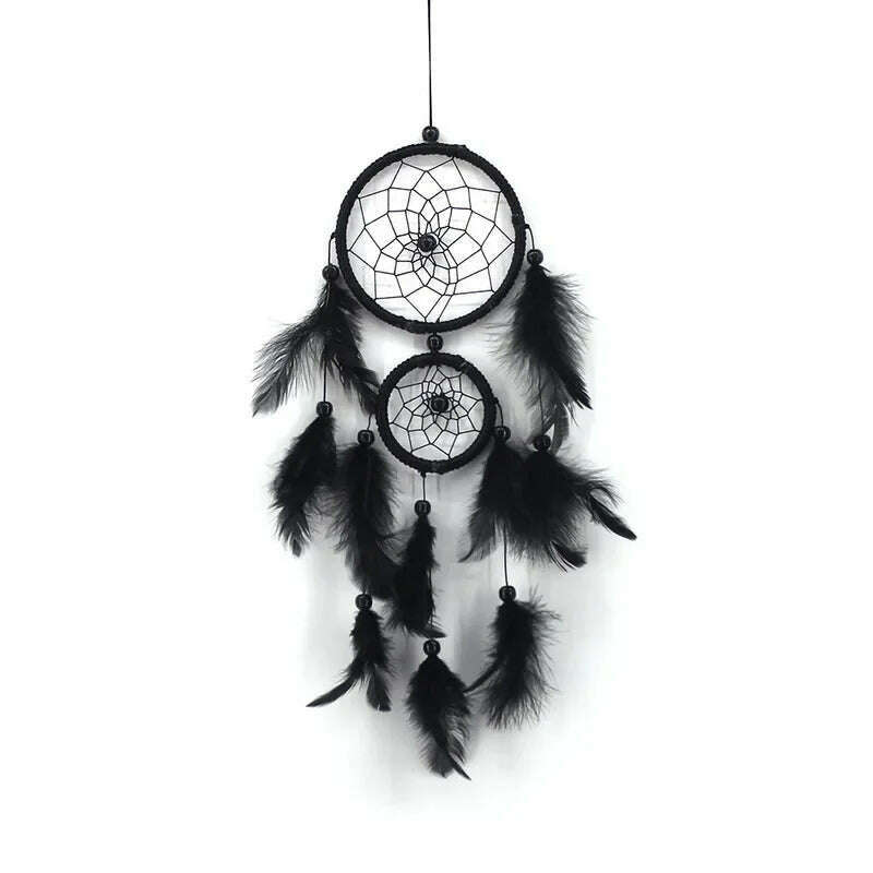 KIMLUD, Dream Catcher Room Decor Feather Weaving Catching Up The Dream Angle Dreamcatcher Wind Chimes Indian Style Religious Mascot, KIMLUD Womens Clothes
