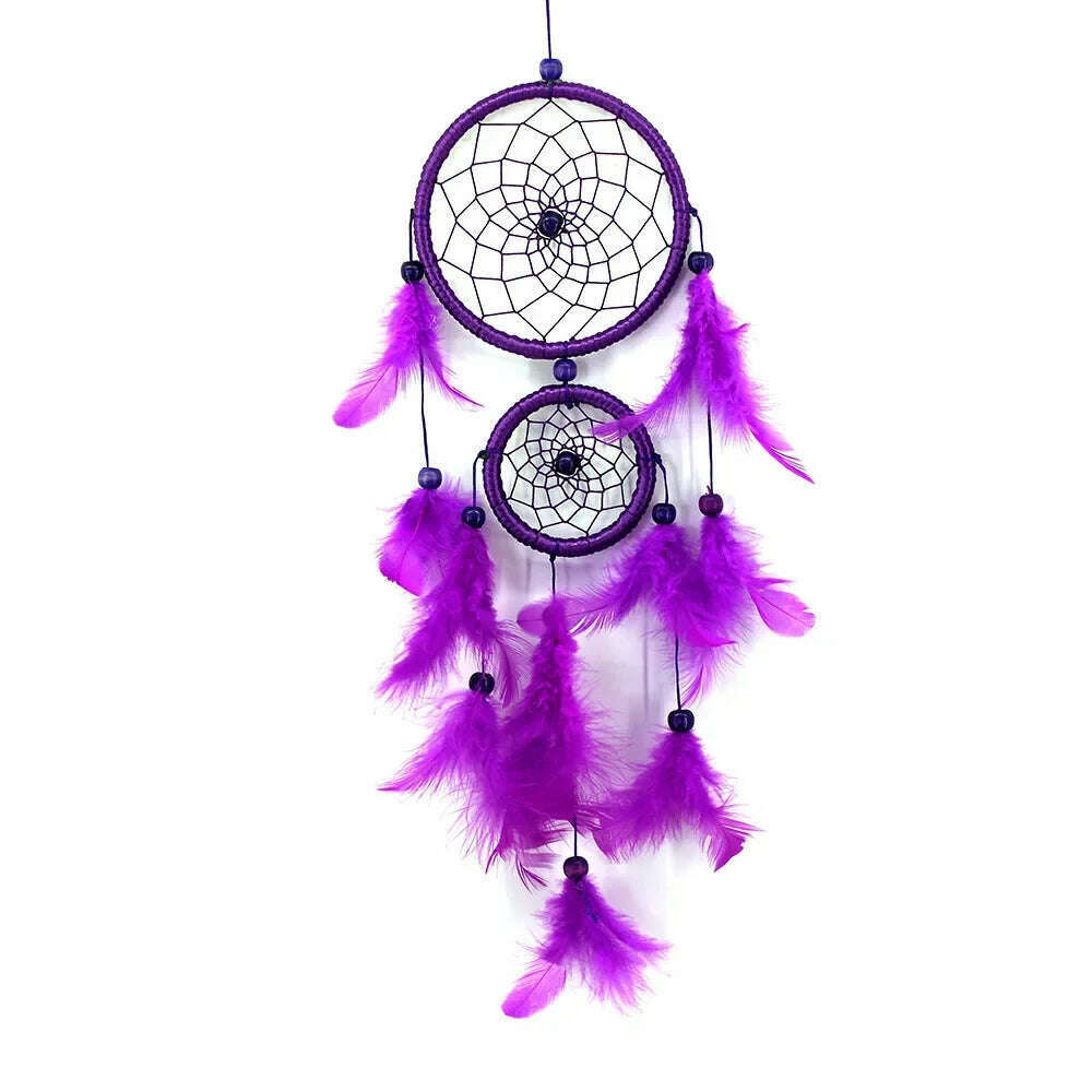 KIMLUD, Dream Catcher Room Decor Feather Weaving Catching Up The Dream Angle Dreamcatcher Wind Chimes Indian Style Religious Mascot, KIMLUD Womens Clothes