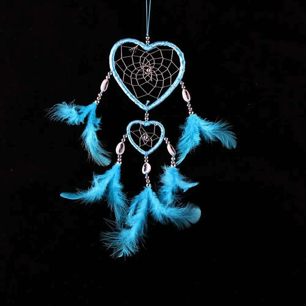 KIMLUD, Dream Catcher Room Decor Feather Weaving Catching Up The Dream Angle Dreamcatcher Wind Chimes Indian Style Religious Mascot, KIMLUD Womens Clothes
