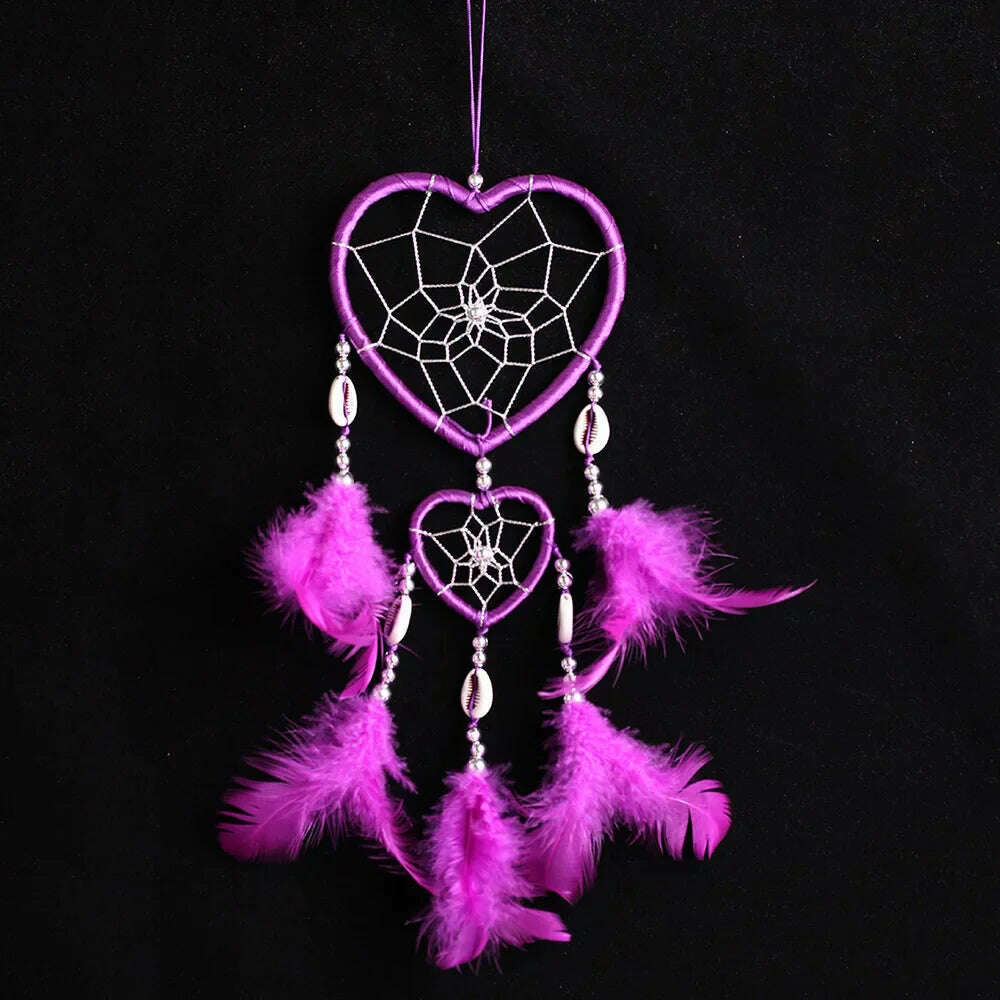 KIMLUD, Dream Catcher Room Decor Feather Weaving Catching Up The Dream Angle Dreamcatcher Wind Chimes Indian Style Religious Mascot, KIMLUD Womens Clothes