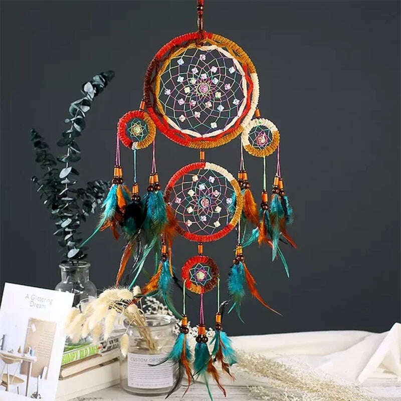 dream catcher/catchers hanging/diy decoration nordic decoration home girls room/nursery/kids decor dreamcatcher children room - KIMLUD