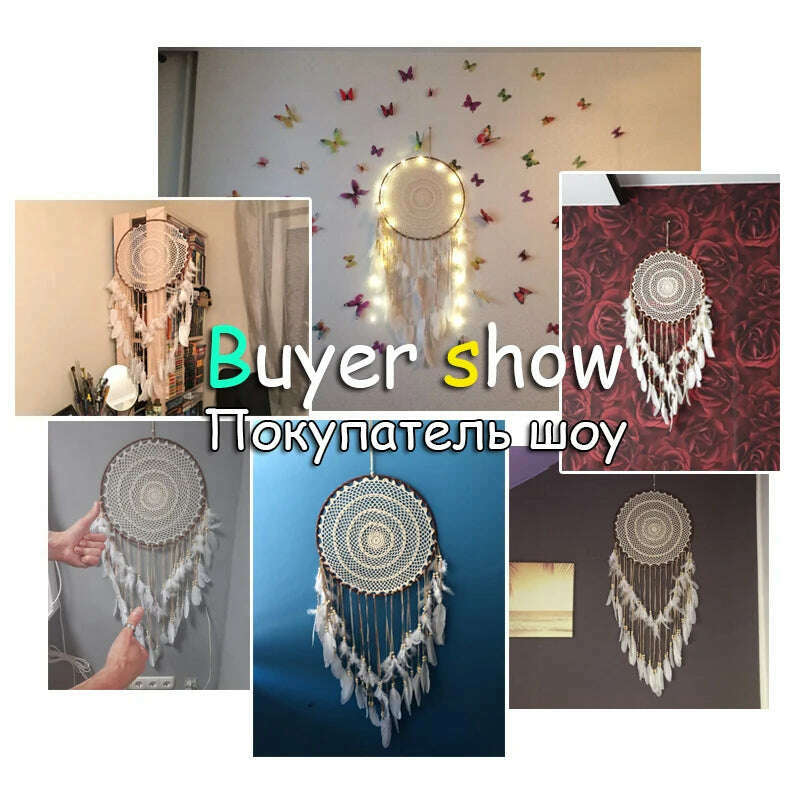 dream catcher/catchers hanging/diy decoration nordic decoration home girls room/nursery/kids decor dreamcatcher children room - KIMLUD