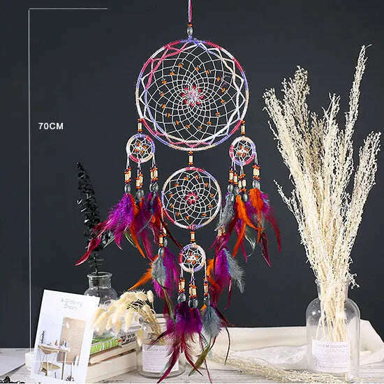 dream catcher/catchers hanging/diy decoration nordic decoration home girls room/nursery/kids decor dreamcatcher children room - KIMLUD