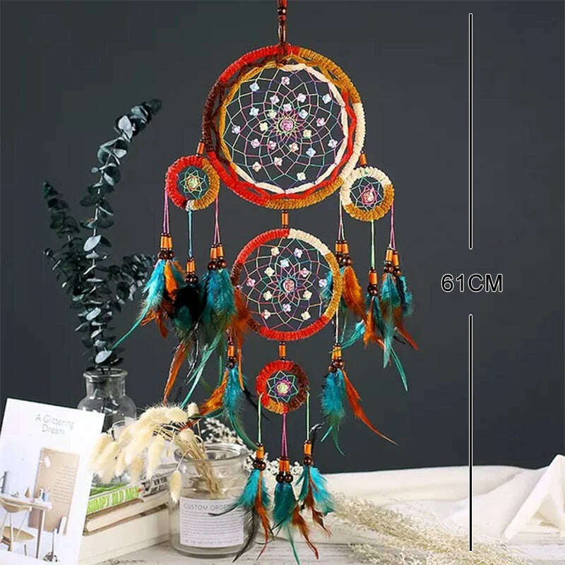 dream catcher/catchers hanging/diy decoration nordic decoration home girls room/nursery/kids decor dreamcatcher children room - KIMLUD