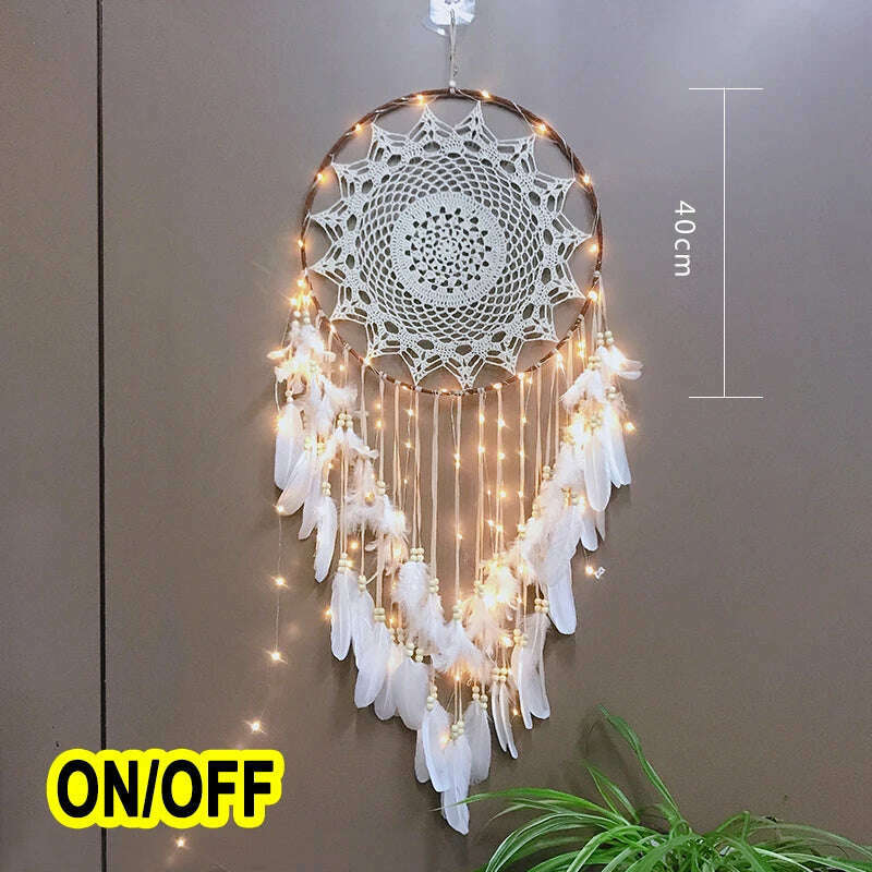 dream catcher/catchers hanging/diy decoration nordic decoration home girls room/nursery/kids decor dreamcatcher children room - KIMLUD