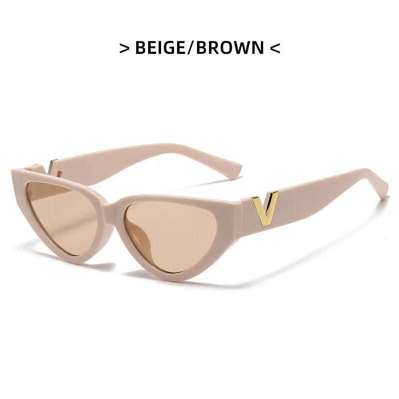 DYTYMJ Cat Eye Sunglasses Women Vintage Small Frame Eyewear for Women Luxury Brand Sun Glasses Women Gafas De Sol Mujer UV400 - KIMLUD