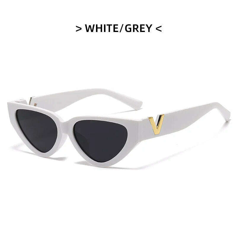 DYTYMJ Cat Eye Sunglasses Women Vintage Small Frame Eyewear for Women Luxury Brand Sun Glasses Women Gafas De Sol Mujer UV400 - KIMLUD