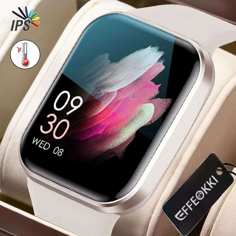 KIMLUD, EFFEOKKI Health Smart Watch for Women Girl Health Monitor Heart Rate Tracking Lady Versa Smartwatch for Apple Iphone Xiaomi, KIMLUD Womens Clothes