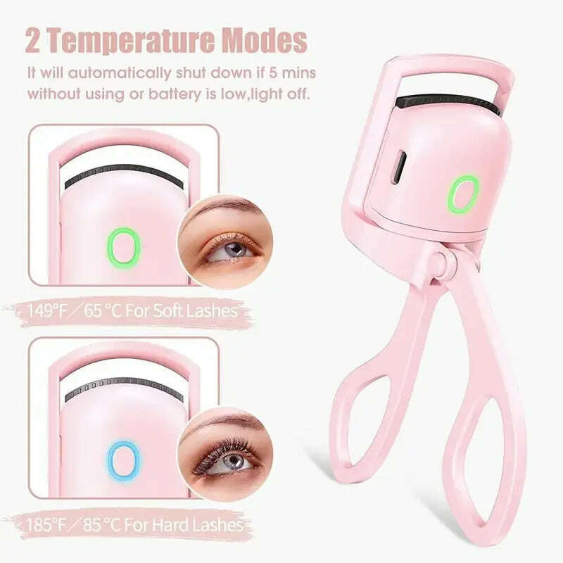 KIMLUD, Electric Eyelash Curler USB Charging Model Fast Heating Portable Eye Lash Perm Shaping and Lasting Curling Thermal Eyelash Clip, KIMLUD Womens Clothes