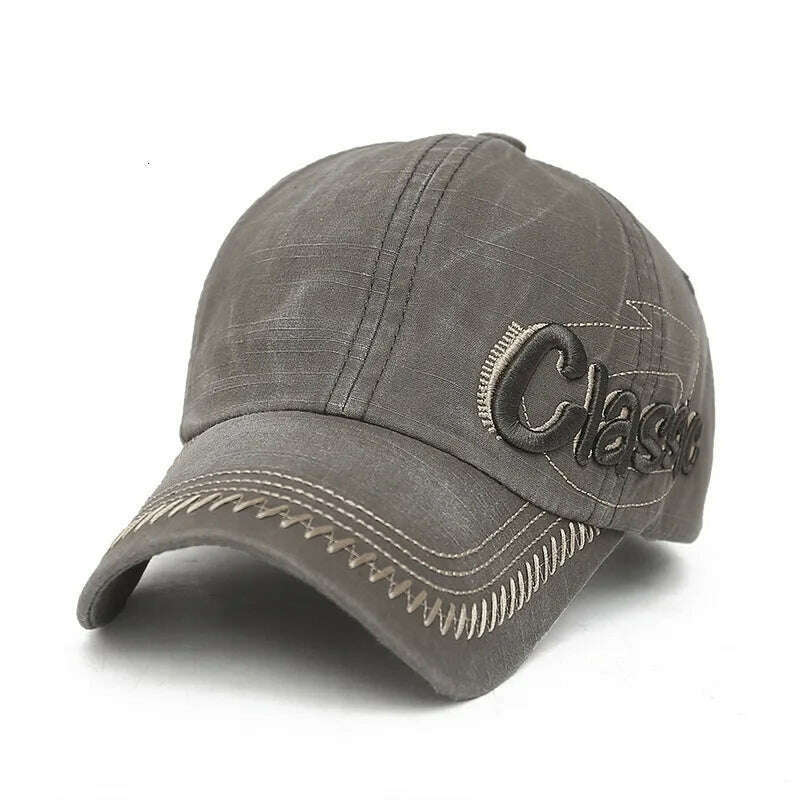 KIMLUD, Embroidered Summer Cap Hats For Men Women Casual Hats Hip Hop Baseball Caps classic Embroidered Letter Baseball Cap fashion hat, gray / Adjustable / >8Y, KIMLUD APPAREL - Womens Clothes