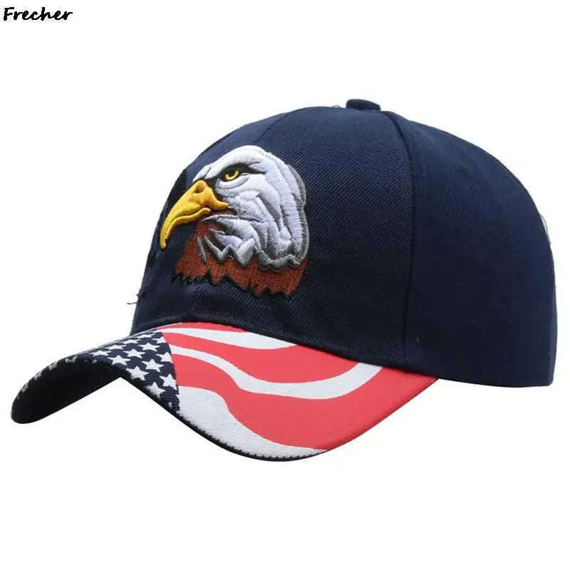 KIMLUD, Embroidery Eagle Baseball Caps Men Women Animal Snapback Cap Trendy Tactical Gorras Army Military Dad Hat Hip Hop Street Hats, NV2, KIMLUD Womens Clothes