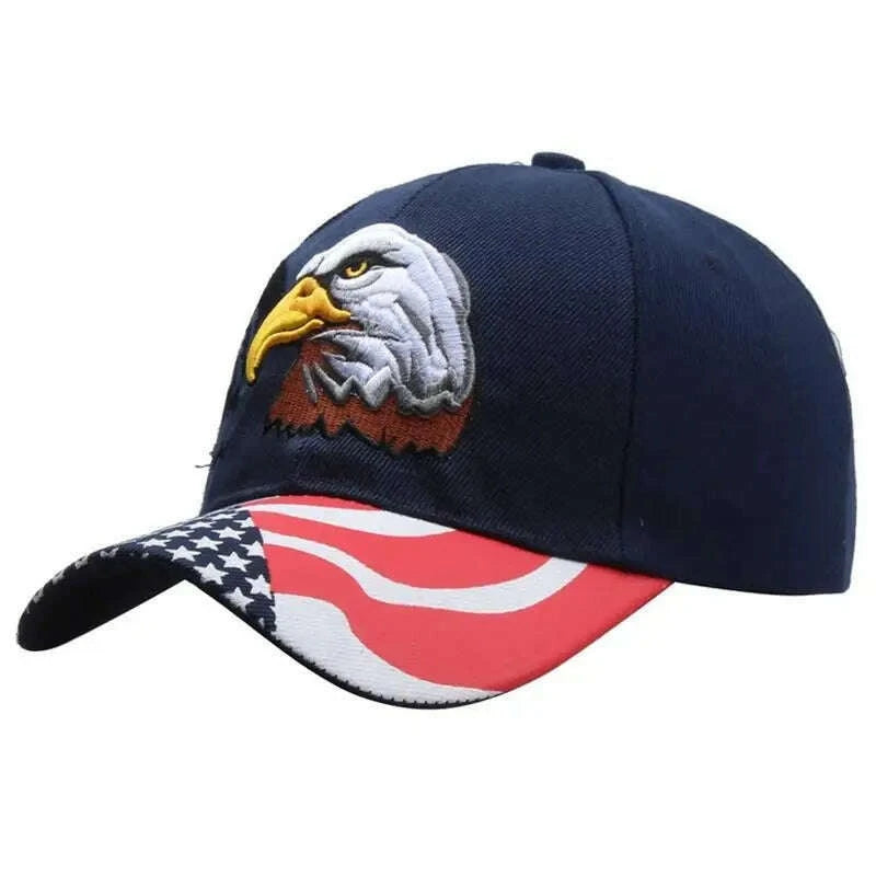 Embroidery Eagle Baseball Caps Men Women Animal Snapback Cap Trendy Tactical Gorras Army Military Dad Hat Hip Hop Street Hats - KIMLUD