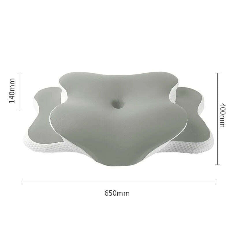Ergonomic Cervical Pillow Memory Foam Pillow Neck Pain Relief Comes With Ice Silk Pillowcase Adjustable For Back Side Sleepers - KIMLUD