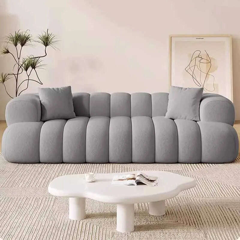 KIMLUD, Europe Living Room Sofas Minimalist Leather Recliner Designer Sofas Family Relaxing Woonkamer Banken Furniture Decoration, KIMLUD Womens Clothes