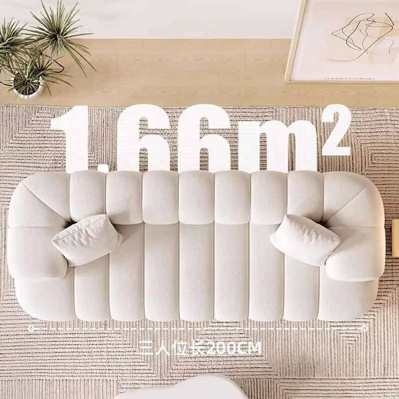 KIMLUD, Europe Living Room Sofas Minimalist Leather Recliner Designer Sofas Family Relaxing Woonkamer Banken Furniture Decoration, KIMLUD Womens Clothes