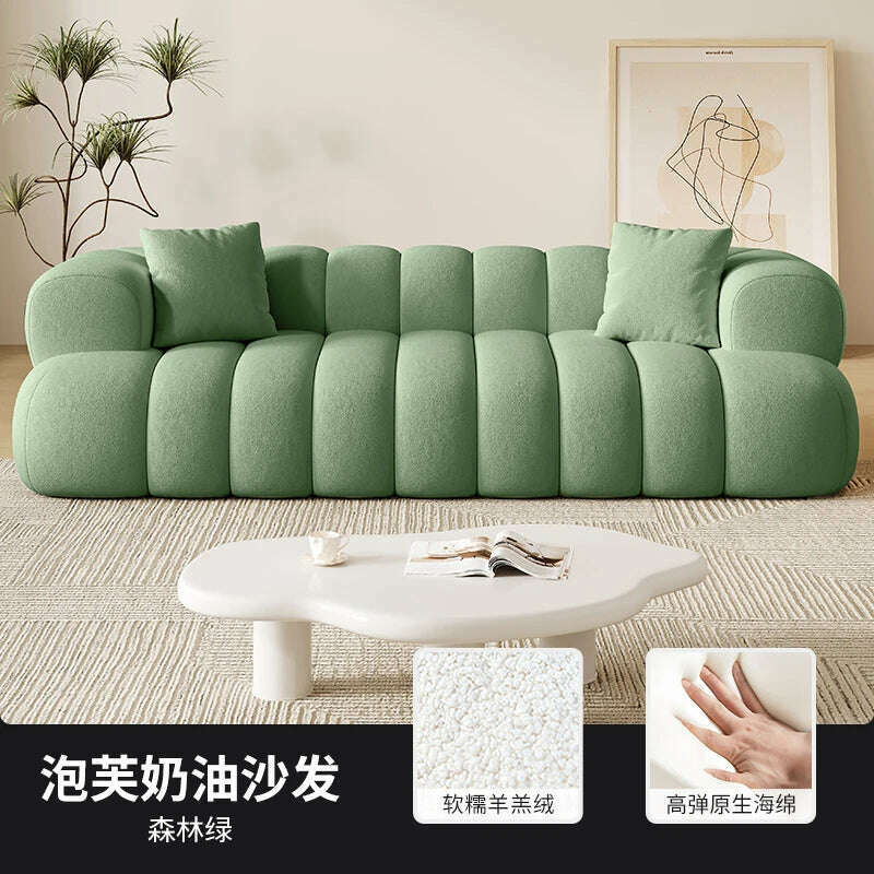 KIMLUD, Europe Living Room Sofas Minimalist Leather Recliner Designer Sofas Family Relaxing Woonkamer Banken Furniture Decoration, 0.8M Lamb wool 4, KIMLUD Women's Clothes