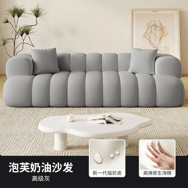 KIMLUD, Europe Living Room Sofas Minimalist Leather Recliner Designer Sofas Family Relaxing Woonkamer Banken Furniture Decoration, 0.8M Cat scratch 1, KIMLUD APPAREL - Womens Clothes